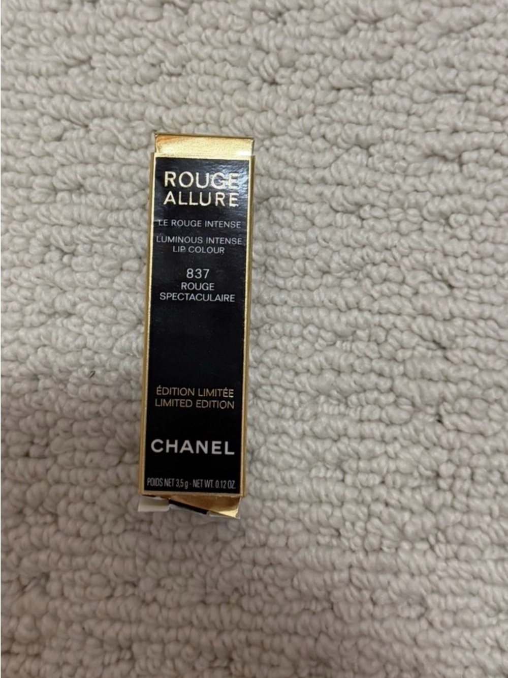 CHANEL Rouge Allure Lip Colour 837 Rouge